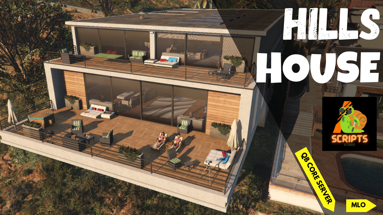 Hill House MLO | YMAPS | QBCore | House MLO | Villa MLO | Mountain Villa