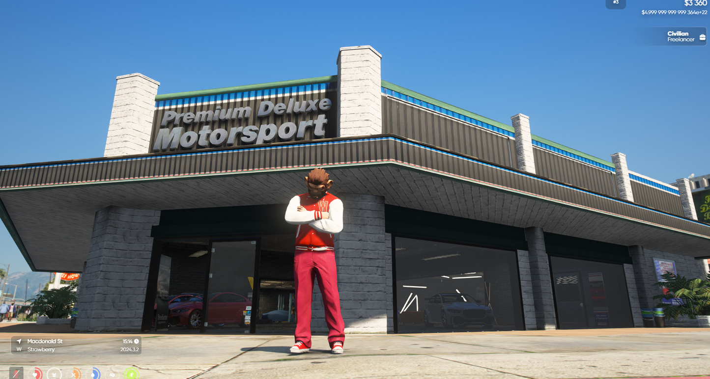 Premium Deluxe Motorsport MLO For GTAV FiveM QBCore Sever | Car Dealers | Car Showroom