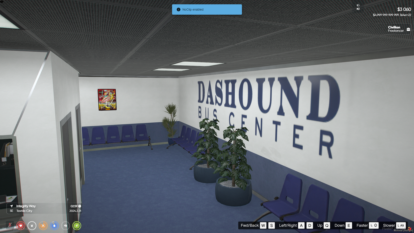DASHOUND TICKETE HALL FOR GTAV FIVEM QB CORE SERVER | BUS DEPORT