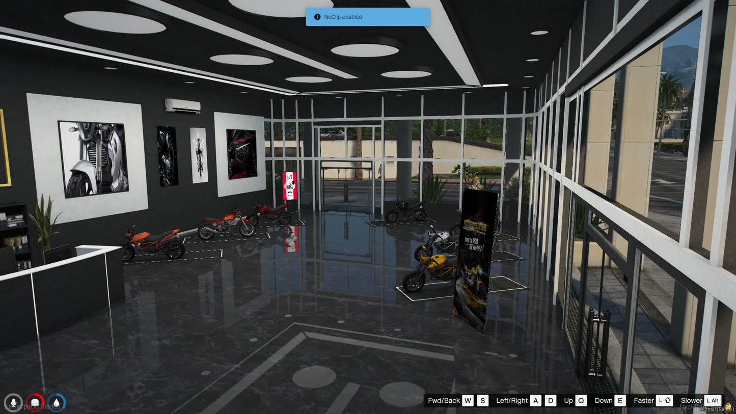 Motorcycle Dealer Shop MLO For GTAV FIVEM QBCore Server | Bike Shop
