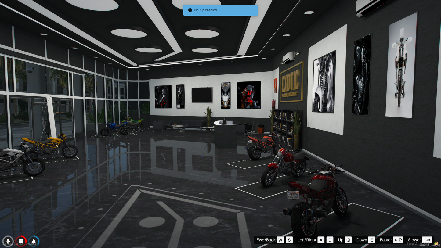 Motorcycle Dealer Shop MLO For GTAV FIVEM QBCore Server | Bike Shop