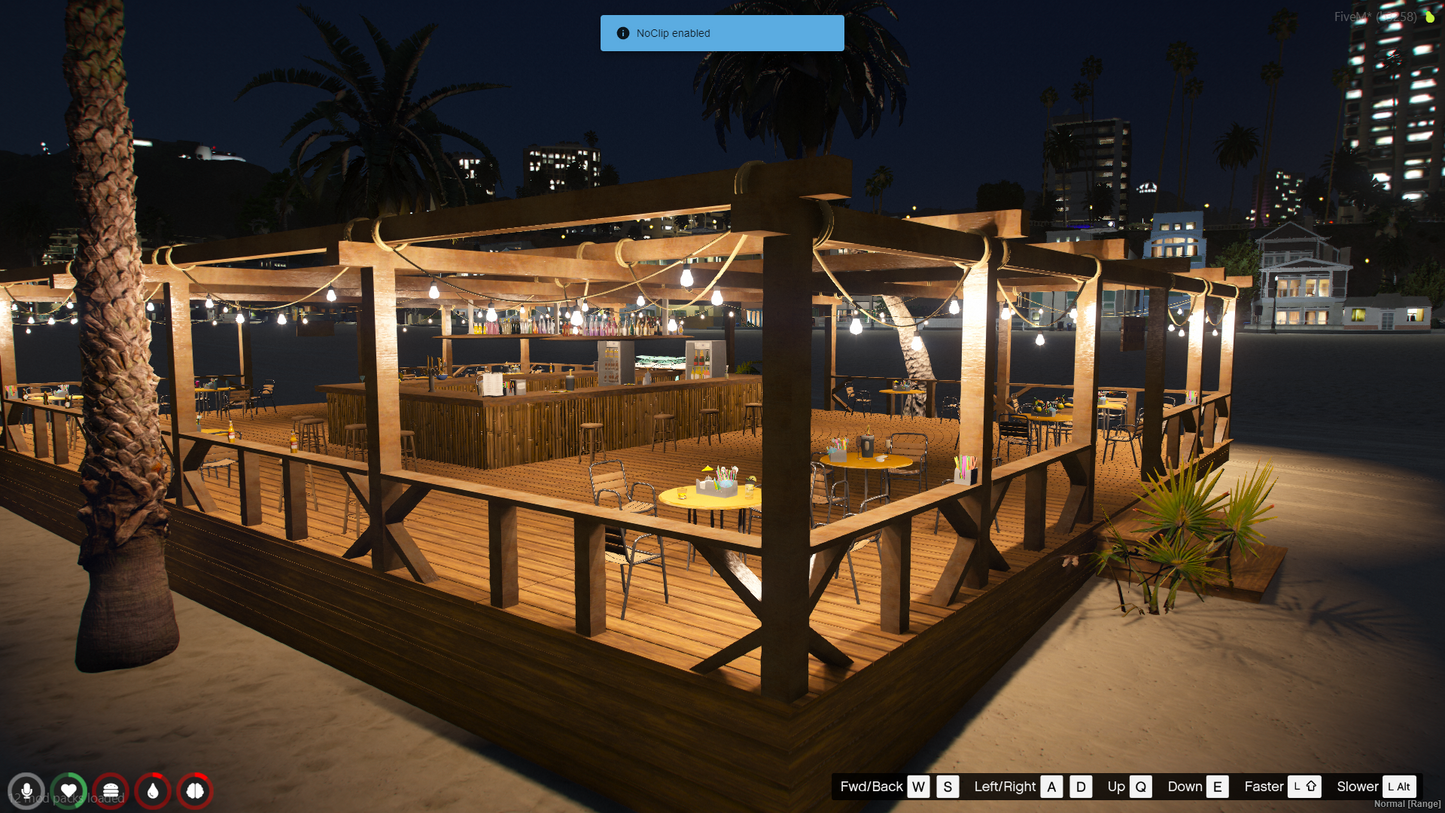 BEACH BAR MLO | FIVEM QBCORE SERVER | YMAPS | RESTURENT MLO