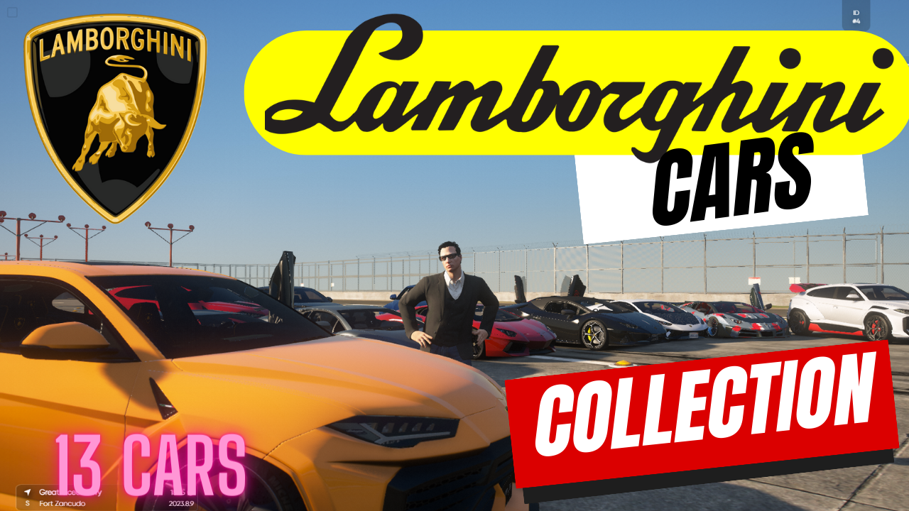Lamborghini Super Sports Car Pack MLO Collection | For GTAV FiveM QBCore