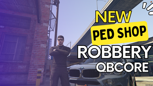 QBCore New Ped Shop Robbery System For GTA V FiveM Game Server