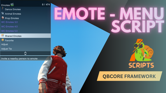 QBCore Emote Menu Script For FiveM Game Servers