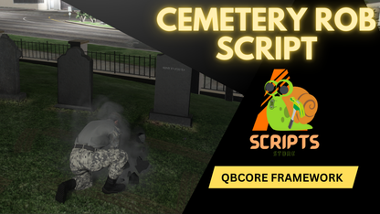 QBCore Cemetery Robbery For FiveM Game Servers