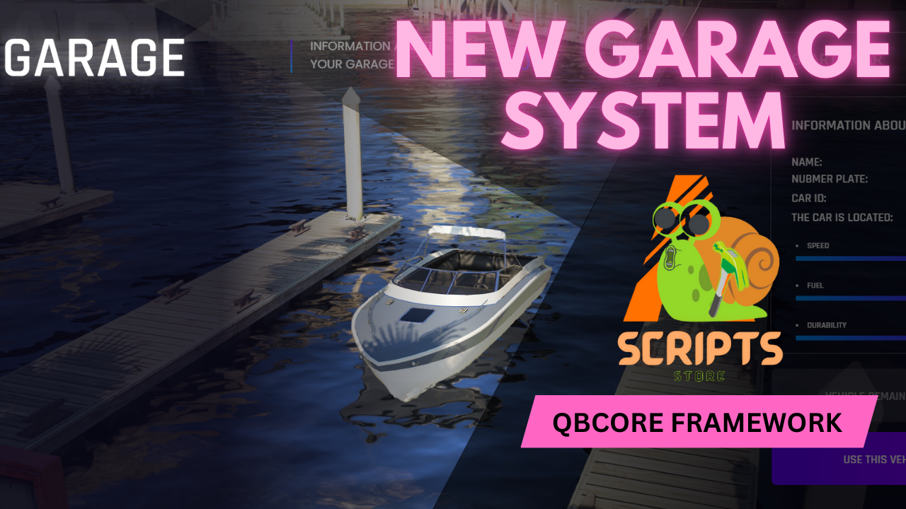 QBCore New Garage System For FiveM Gamer Server