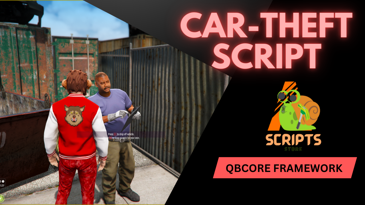Qbcore Car Theft System Script For Fivem Game Servers Fivem Scripts Store