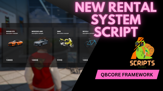 QBCore New Rental System For FiveM Game Servers