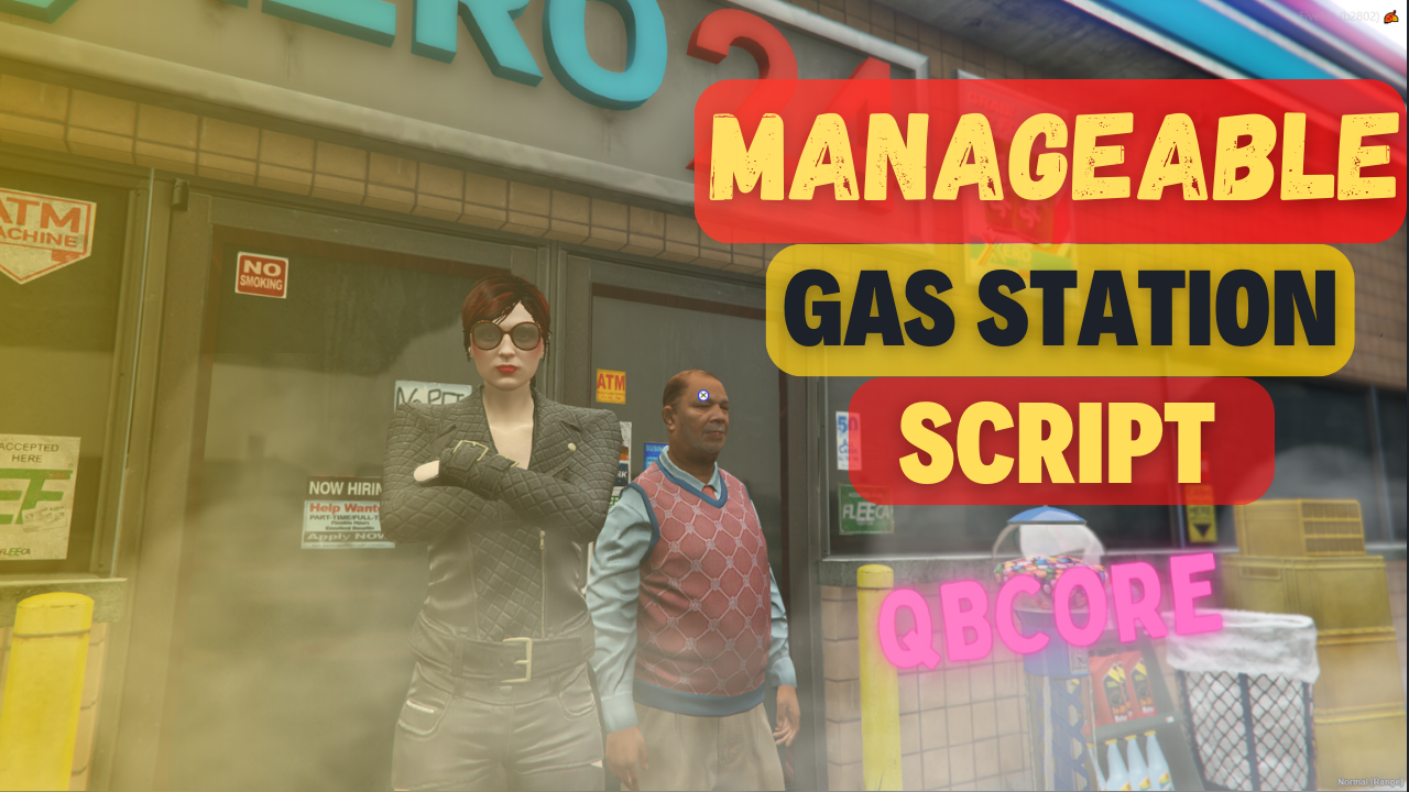 QBCore Manageable Gas Station Script | For FiveM Game Servers