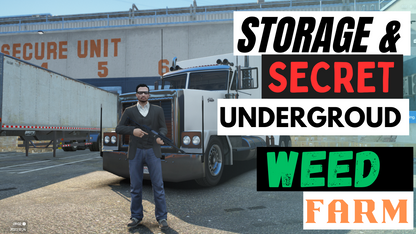 STORAGE &  SECRET UNDERGROUND WEED FARM FOR GTAV FIVEM QBCORE SERVER | STORAGE UNIT