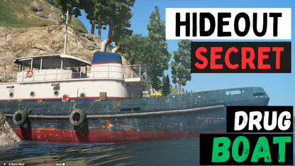 Hideout Secret Drug Boat For GTAV FiveM QB Core Server | Hideout Place | Secret Drug Lab