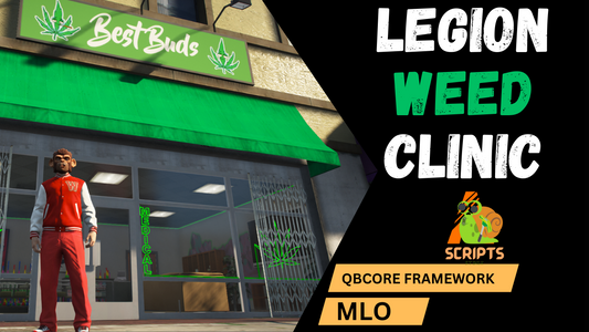 Legion Weed Clinic MLO FOR GTAV FIVEM QBCOE SERVER | WEED SHOP |