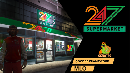 Legion Square 24/7 Shop For GTAV FIVEM QBCORE SERVER | SUPERMARKET MLO