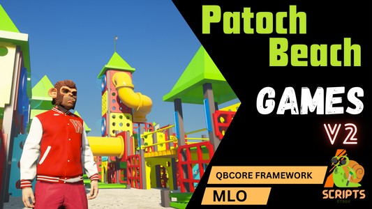 Patoch Beach Games MLO For GTAV FIVEM QBCORE SERVER | FUNNY  Playground