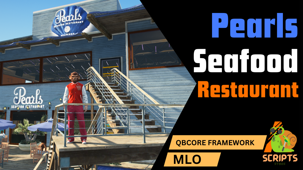 Pearls Seafood Restaurant MLO For GTAV FIVEM QBCORE SERVER | Luxury Interior Design