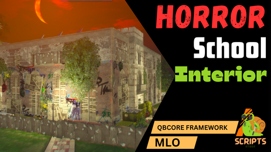 HORROR SCHOOL INTERIOR FOR GTAV FVEM QBCORE SERVER | Best Ambush Place & Hideout MLO