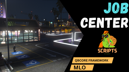 JOB CENTER MLO FOR GTAV FIVEM QB CORE SERVER | Garage JobCenter