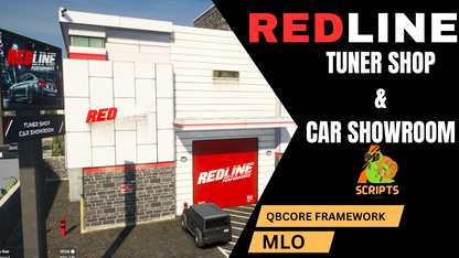 RED LINE TUNER SHOP & CAR SHOWROM | MACHINE SHOP BULIDING