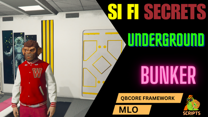 SI FI Secrets UnderGround Bunker MLO For GTAV FiveM QBCoew Server | Hidden Place | Hideout Place