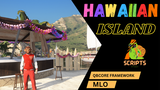 HAWIIAN ISLAND MLO for GTAVFIVEM QBCore SERVER | Party Island