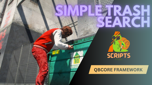 QBCore Simple Trash System Script For FiveM Game Servers