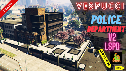 New VESPUCCI POLICE DEPARTMENT MLO | V2 | LSPD MLO | Ymaps | QBCore | PD MLO