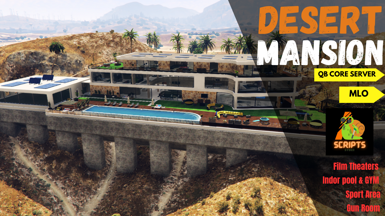 Desert Mansion MLO | Ymaps | Luxury Villa MLO | Fully Facilitated MLO |