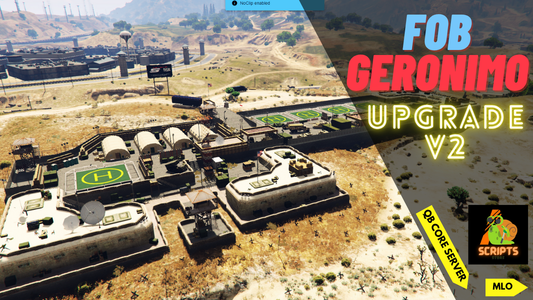FOB GERONIMO ARMY CAMP MLO |BUNKER MLO | ARMY CAMP MLO | QBCORE | FIVEM QBCORE