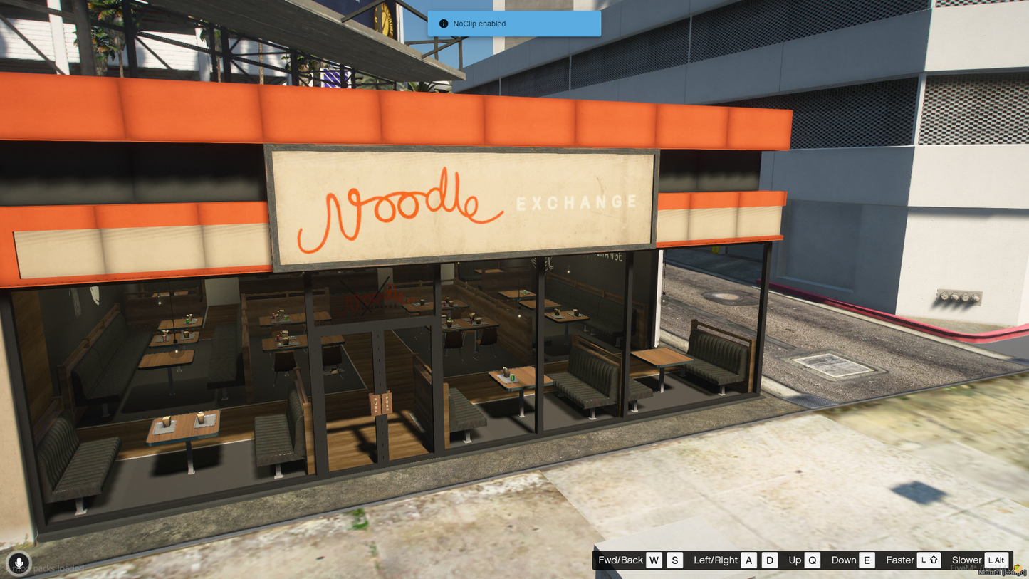 Noodles Exchange Restaurants MLO For GTAV FiveM QBCore Server | Cafe Shop