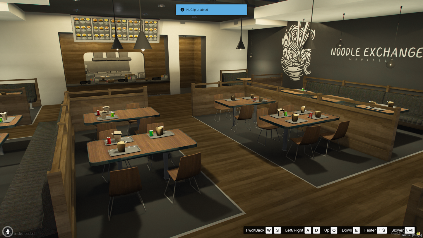 Noodles Exchange Restaurants MLO For GTAV FiveM QBCore Server | Cafe Shop