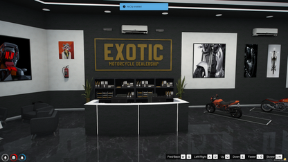 Motorcycle Dealer Shop MLO For GTAV FIVEM QBCore Server | Bike Shop