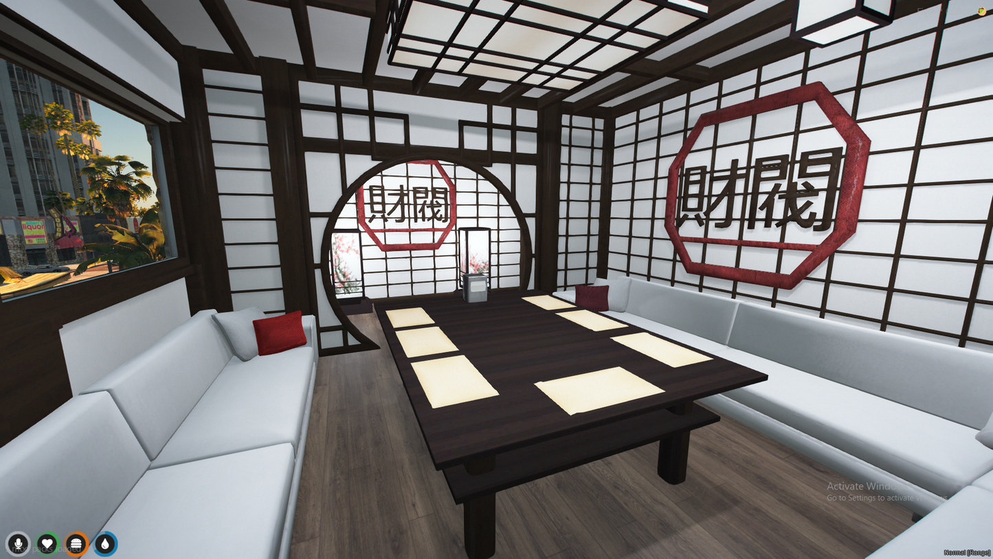 Japanese  Restaurant MLO For GTAV FiveM Server QBCorre