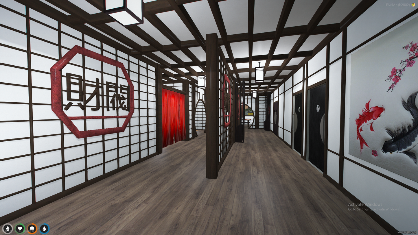 Japanese  Restaurant MLO For GTAV FiveM Server QBCorre