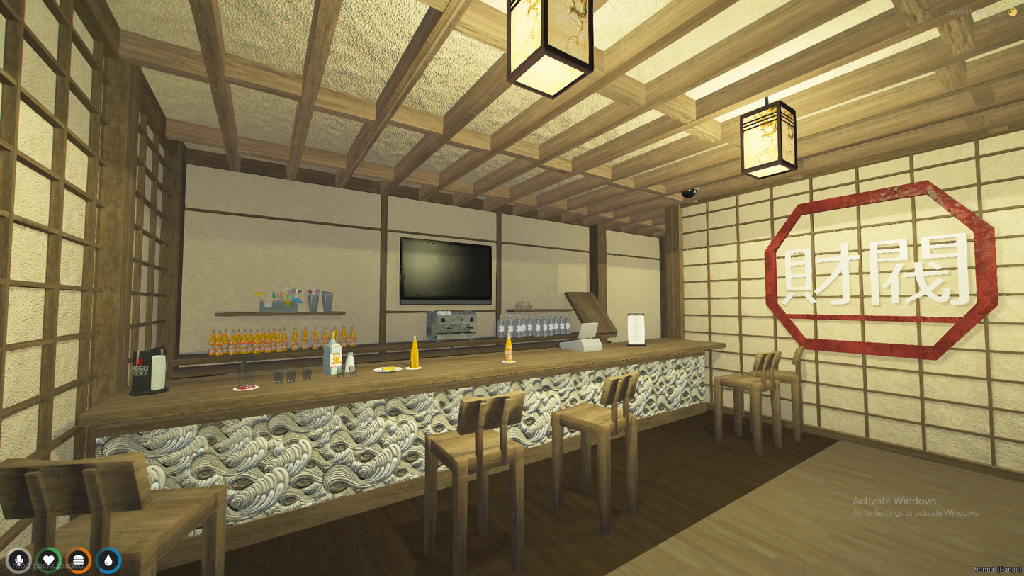 Japanese  Restaurant MLO For GTAV FiveM Server QBCorre