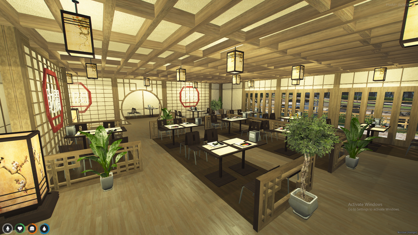 Japanese  Restaurant MLO For GTAV FiveM Server QBCorre