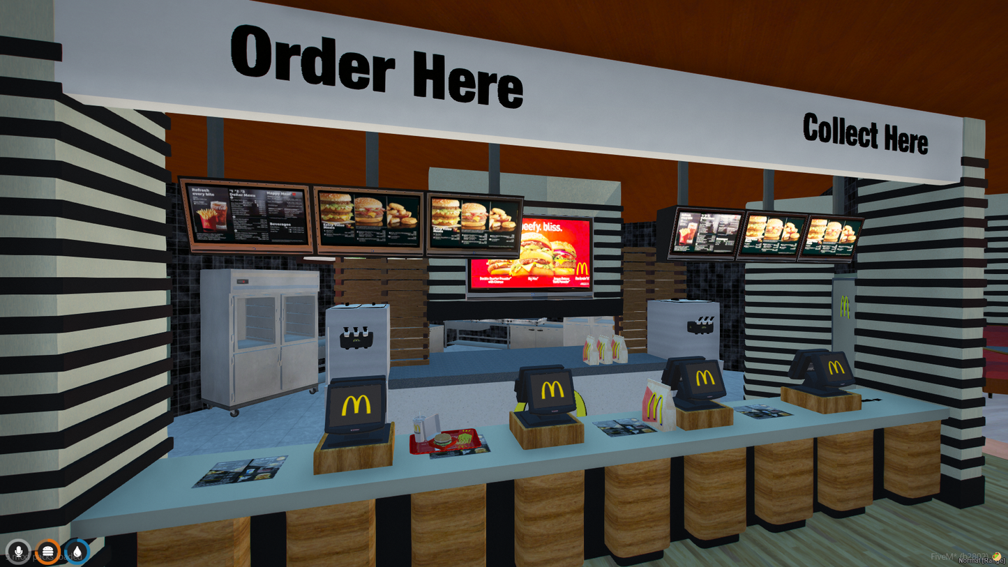 McDonald's Restaurants MLO FOR GTAV FIVEM | QBCORE