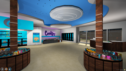 Cookies Shop with Underground Hidden Weed Farm MLO FOR GTAV FIVEM | QBCORE