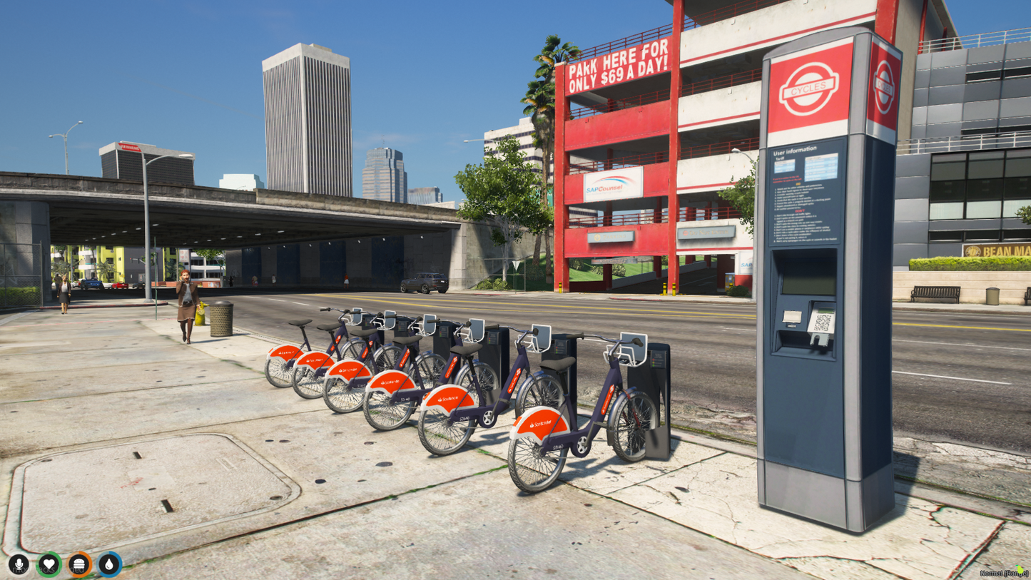 Bicycle Rental System For GtaV FiveM Server | QBCore