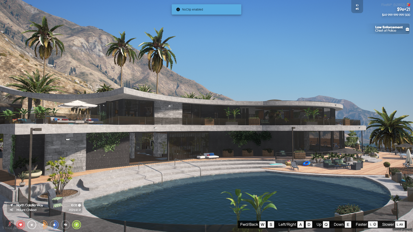 New Tropical Villa Luxury Mansion For GTAV FiveM QBCore Server | Biggest Mansion