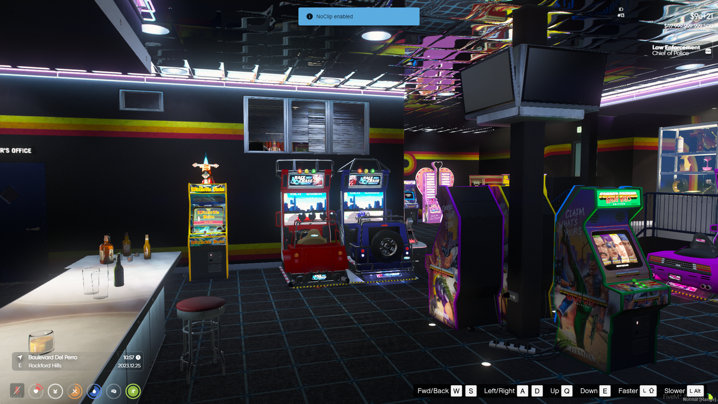 Arcade Bar Interior MLO For GTAV FIVEM QBCORE SERVER | Casino Game