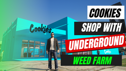 Cookies Shop with Underground Hidden Weed Farm MLO FOR GTAV FIVEM | QBCORE