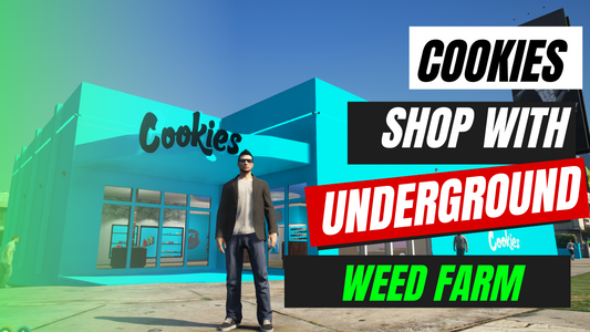Cookies Shop with Underground Hidden Weed Farm MLO FOR GTAV FIVEM | QBCORE