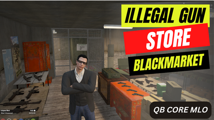 Illegal Gun Store | Black-market  For GTAV FIVEM QBCORE SERVER