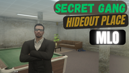 Secret Gang Hideout Place MLO For GTAV FiveM QB Core Server | Underground Places