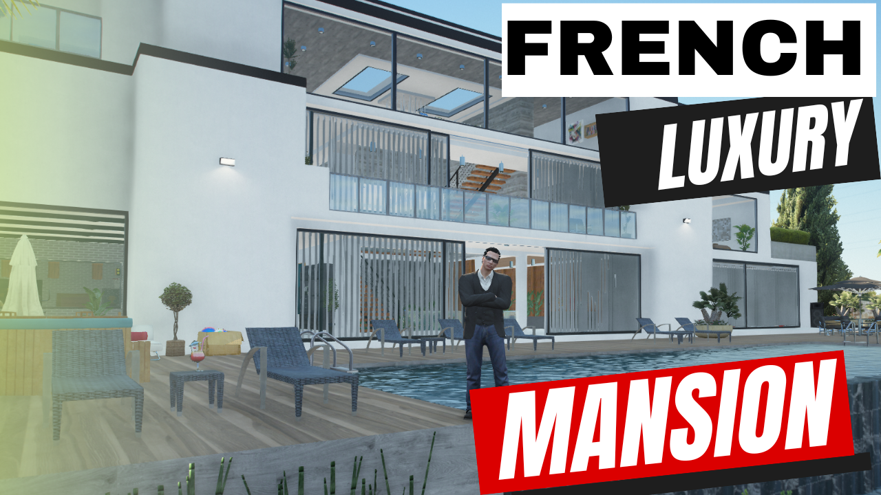 French Luxury Mansion | Luxury Villa For GTAV FIveM QBCore Server  | Marden Mansion