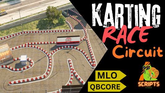 Karting Race Circuit MLO For GTAV FIVEM QBCORE SERVER | RACE TRACK