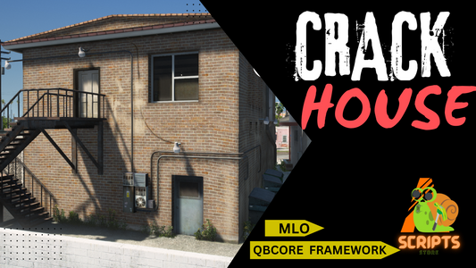 Crack House MLO For GTAV FIVEM QBCORE SERVER | HideOut Place