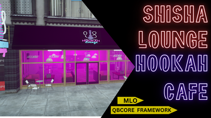 Shisha Lounge MLO For GTAV FiveM QbCore Server | Hisha Lounge | Hookah Cafe