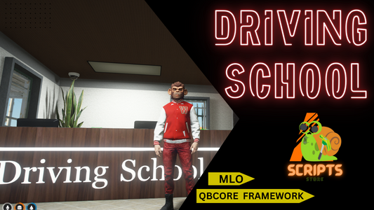 Driving School MLO For GTAV FIVEM QBCOE SERVER | DRIVING SCOOL CENTER